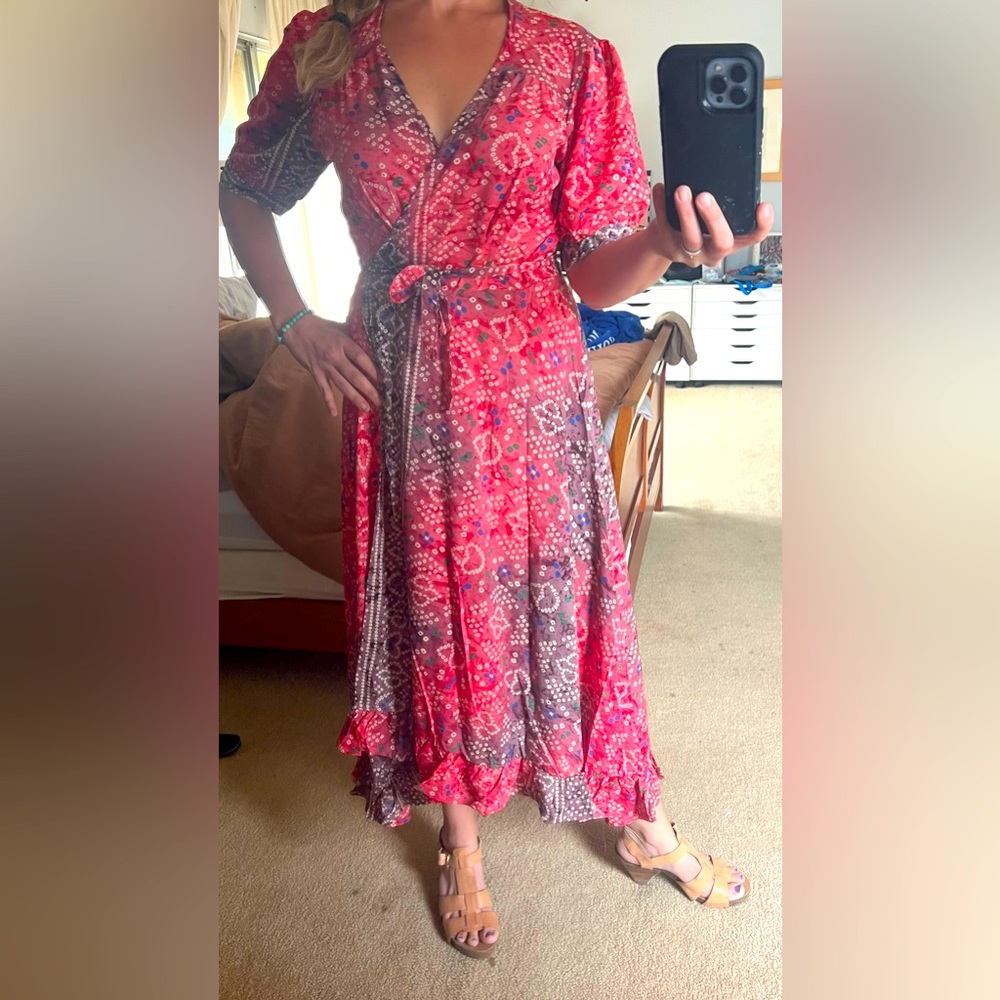 gorgeous silk wrap dress by Karma Highway